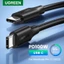 Cáp UGREEN 100W USB C sang USB C Cáp Sạc Nhanh PD 5A 100W Loại C Cáp Cho MacBook iPad Pro Sạc Nhanh Cáp PD USB C