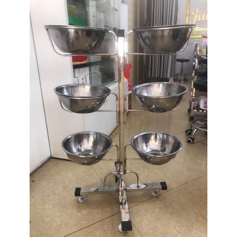 Cây bát nước 6 bát inox cho spa