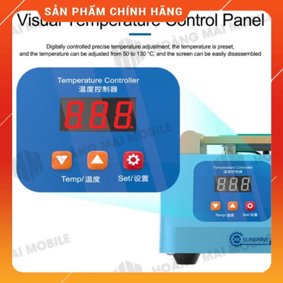 Máy cắt kính SUNSHINE S-918L 7 inch 400W, cao su xanh tăng bám hút