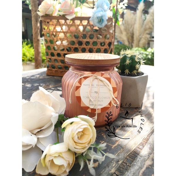[Xuất xịn] Nến thơm candle cup cao cấp, VNXK hàng xuất Mỹ xịn,  hãng Natural Essential, hủ to đùng thơm dã man