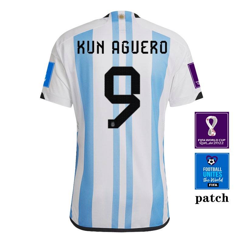 BS1 2022 World Cup Argentina Sân Nhà Áo Bóng Đá phiên bản chính thức của Messi và đồng đội