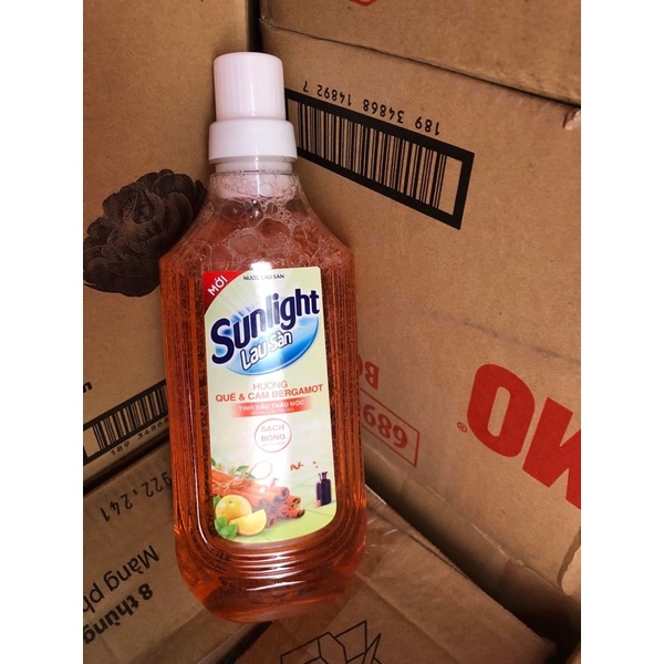 Nước lau sàn Sunlight đủ màu chai 1kg tặng