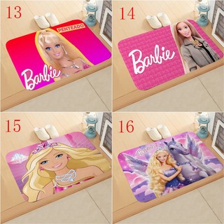 Màu Hồng Công Chúa Disney Barbie Trẻ Em Quà Tặng Sinh Nhật Phổ Biến Thảm Lót Sàn In Thảm Cửa Cho Phòng Tắm Nhà Bếp Lối Vào Thảm Trang Trí Nhà Cửa Thảm Sàn Chống Trượt 60x40cm