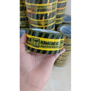 Cuộn băng keo màu vàng chữ Hàng Dễ Vỡ, Fragile, 1 cuộn 200gram