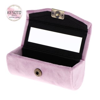 [Kesoto] Hộp đựng son môi Velveteen Box kèm ví màu đỏ