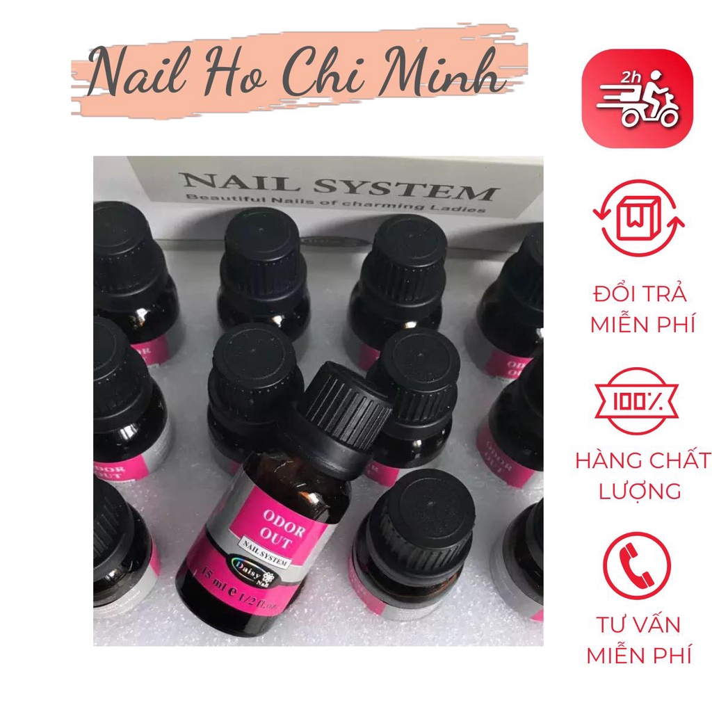 Chai Khử Mùi Lưu Huỳnh Odor Out - Dung dịch khử mùi ngành Nail chuyên dụng