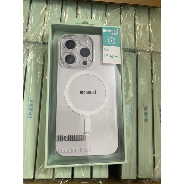 Ốp Lưng iPhone Memumi Nhựa Trong Suốt kèm hỗ trợ sạc ko dây cho iPhone 14 Pro Đến 17 Pro Max