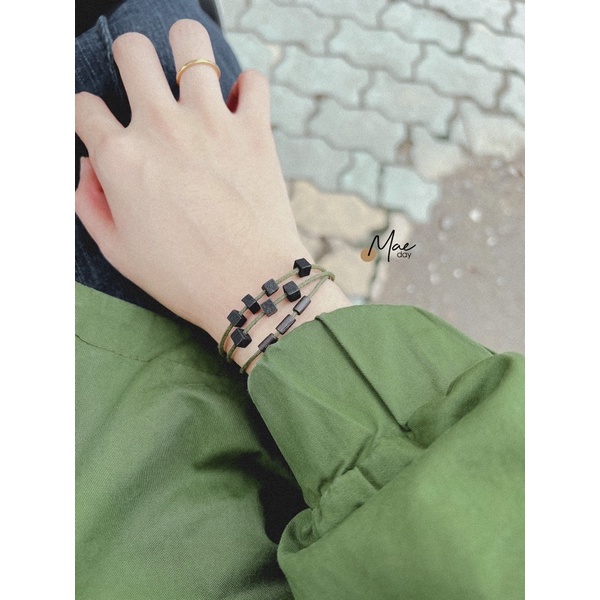 Vòng tay Tuki - Vòng hạt gỗ li ti vintage