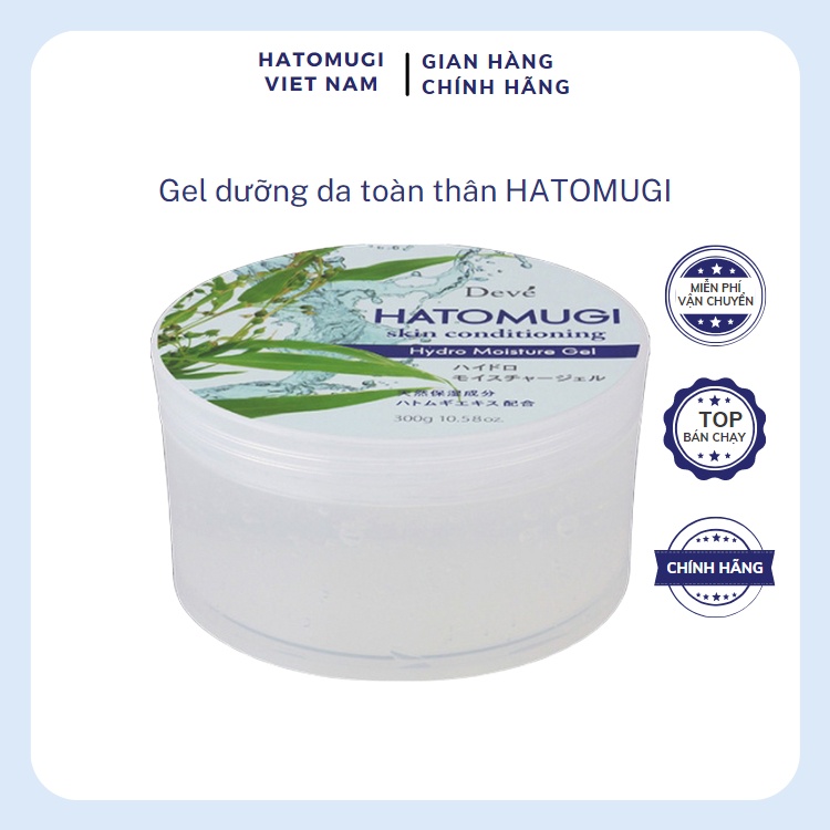 Gel Dưỡng Ẩm Da Toàn Thân Chiết Xuất Ý Dĩ Deve Hatomugi Skin