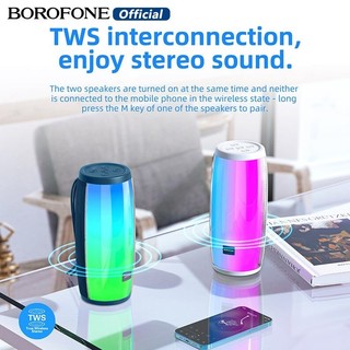 Loa bluetooth đa năng Borofone BR20 V5.0 CS 10W, Đèn led RGB, hỗ trợ USB/TF/FM/AUX