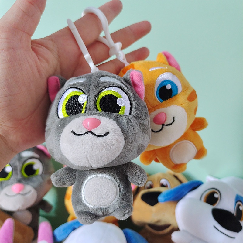 SQ5 Talking Tom Và Bạn Bè Búp Bê Sang Trọng Móc Khóa Quà Tặng Cho Bé Gái Túi Mặt Dây Chuyền Đồ Chơi Nhồi Bông Cho Trẻ Em Ba Lô Mặt Dây Chuyền QS5
