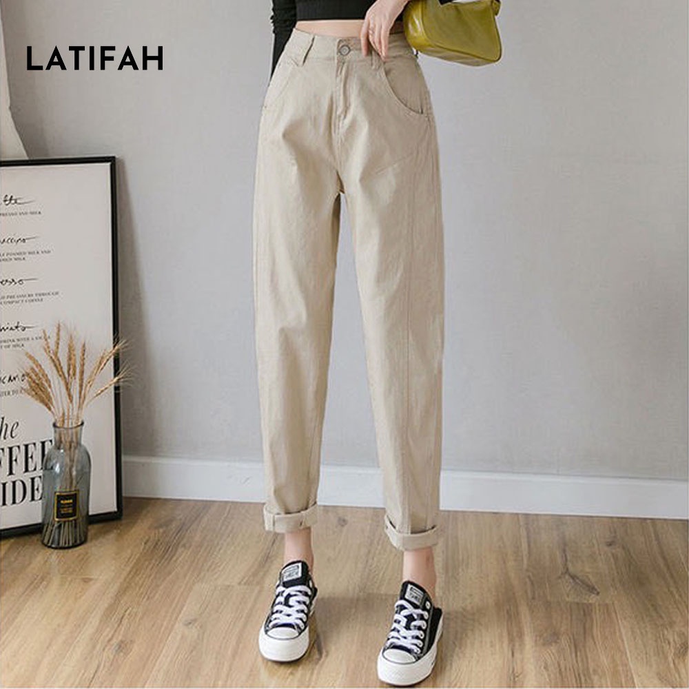 [Mã BMLT30 giảm đến 30K đơn 299K] Quần baggy kaki ống nhỏ LATIFAH QD048 phong cách ulzzang trẻ trung năng động