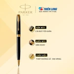 Bút bi, bút ký cao cấp mạ vàng Parker Sonnet, màu thân đen bóng, chất liệu kim loại, có khắc tên làm quà tặng — ảnh 4
