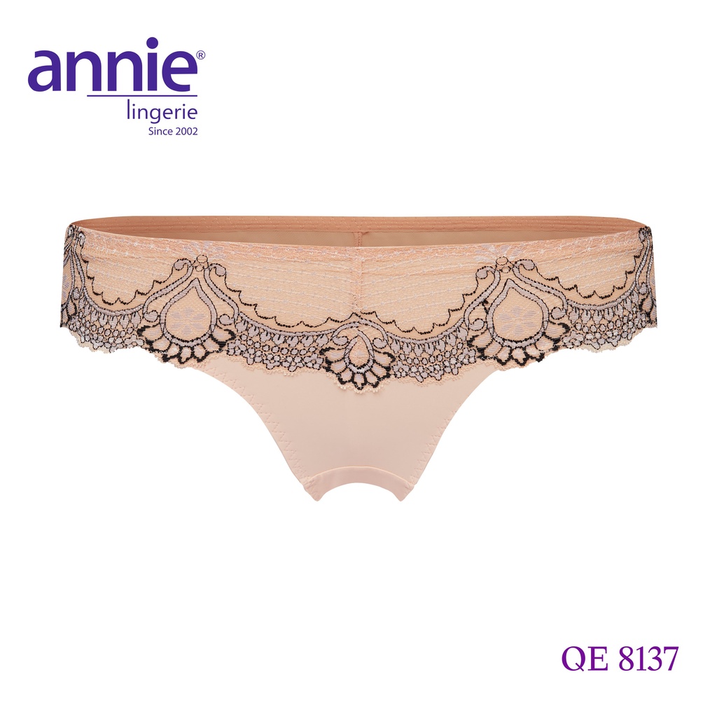 Quần lót nữ trơn phối ren cao cấp annie 8137 kiểu dáng trẻ trung, sexy, nữ tính, thoáng mát