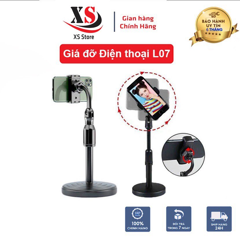 Giá Đỡ Điện Thoại Đa Năng L08, Live Stream, Quay Phim, Xem Video, Xoay 360 Độ – XS Store