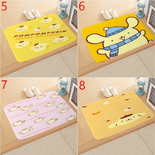 Pompompurin Sanrio thảm trải sàn trẻ em in họa tiết hoạt hình dễ thương 60x40cm, chống trượt, dùng cho phòng tắm/bếp/lối vào