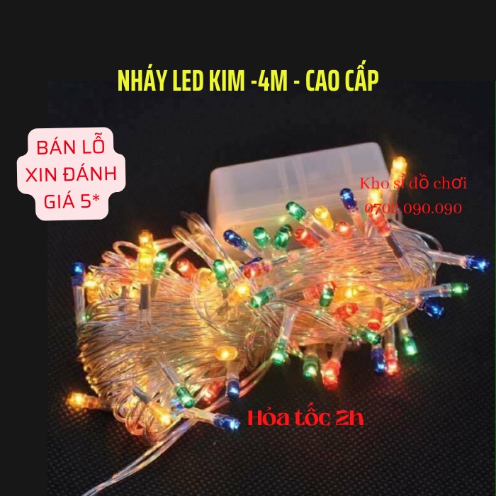 ĐÈN NHÁY LED KIM DÀI 4M,NHÁY SAO 4M,NHÁY HOA 4M TRANG TRÍ TẾT | Shopee ...