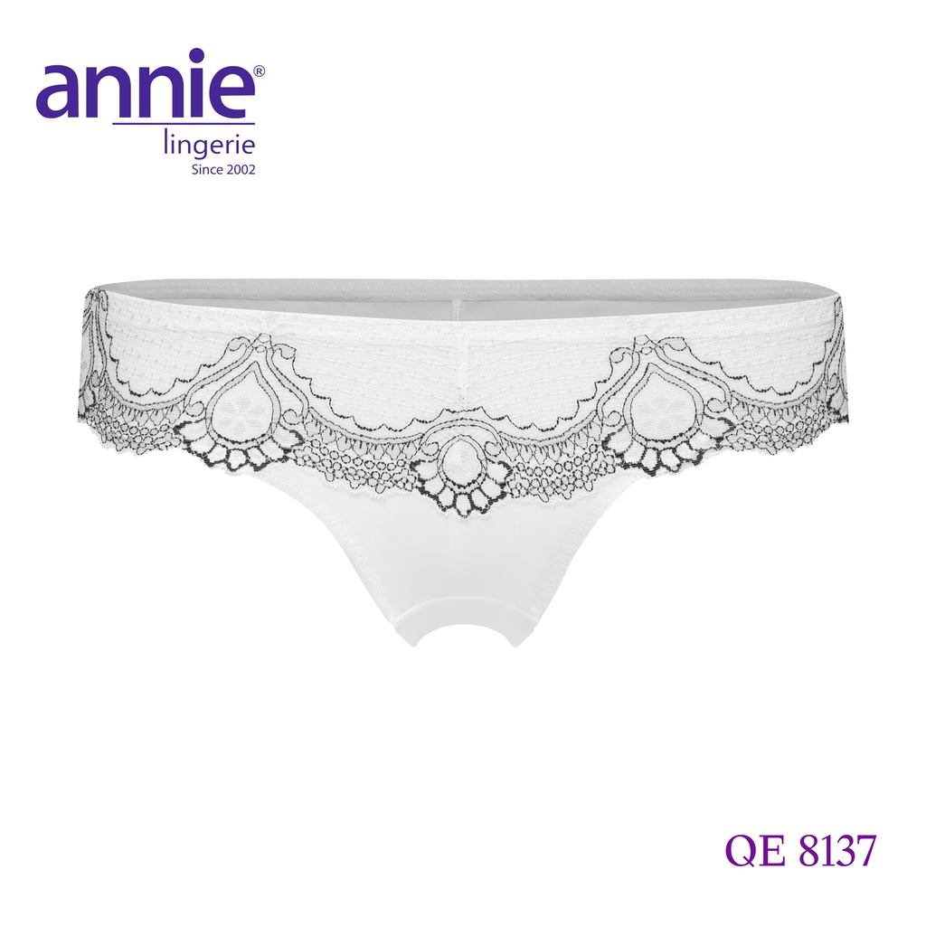 Quần lót nữ trơn phối ren cao cấp annie 8137 kiểu dáng trẻ trung, sexy, nữ tính, thoáng mát