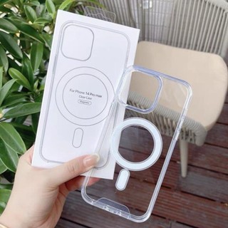 Ốp trong suốt hỗ trợ sạc từ tính cho iphone (đóng hộp)7plus/8plus/xr/xsmax/11/12/13/14/15/pro/plus/promax RABBI