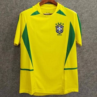 Áo bóng đá retro Brazil World Cup 2002 phiên bản sân nhà của Ronaldo - Phiên bản cầu thủ