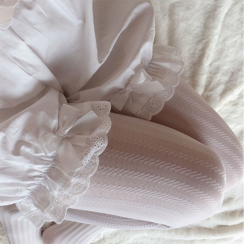 Vua Nữ Trắng Xù Ren Bloomer Dễ Thương Nơ Bí Ngô Quần Frilly An Toàn Quần Short