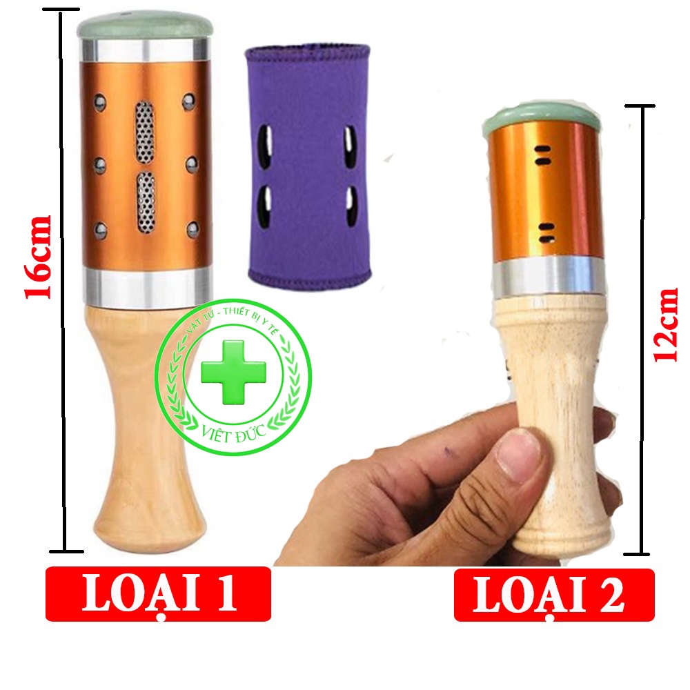 {LOẠI THÁO RỜI ĐƯỢC 2 ĐẦU} Con lăn ngải cứu cao cấp đầu ngọc bích ...