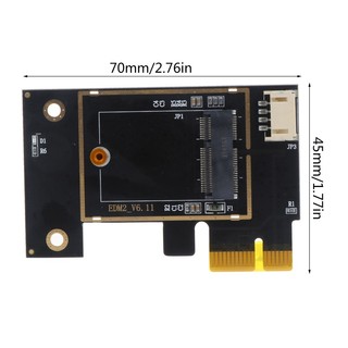 EZ Wifi Card PCI-E 1X sang cho M 2 NGFF Desktop WI-FI Adapter cho AX200 9260AC 8260AC 7265AC 7260AC BCM94350