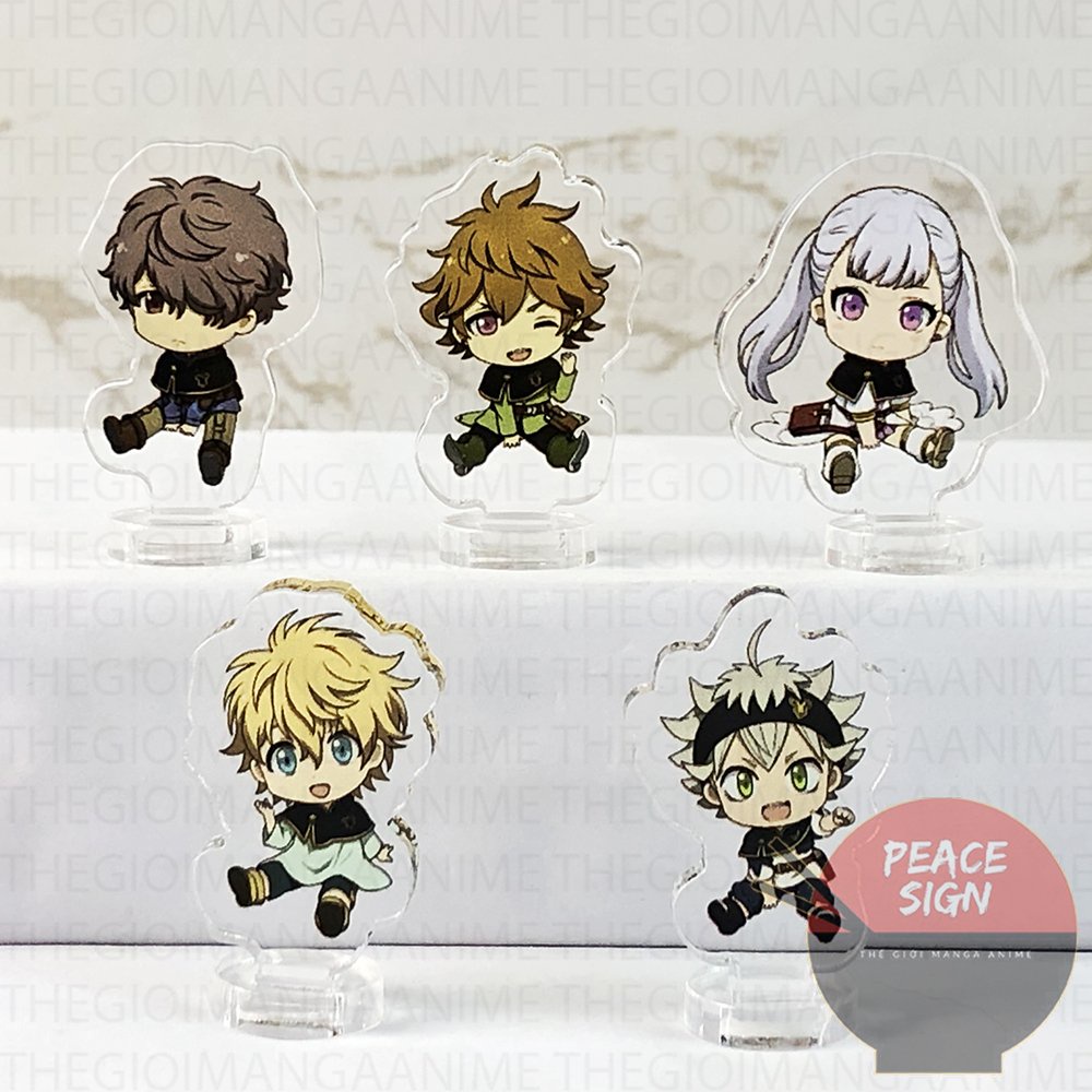 ( 3cm ) Mô hình Standee BLACK CLOVER ver CUTE CHIBI anime chibi mica ...