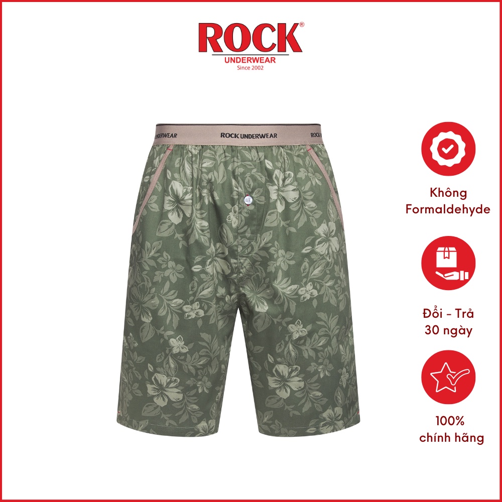 Quần Short Nam ROCK 5047 lưng thun bản to mạnh mẽ, cá tính mặc nhà, đi biển, đi chơi