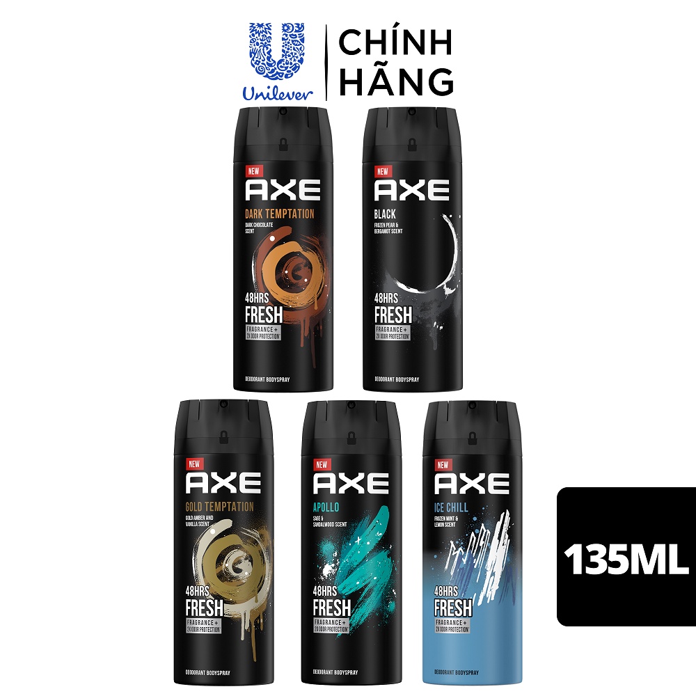 Ảnh Xịt nước hoa nam toàn thân AXE 135ml, lưu hương và khử mùi lên đến 48h 2