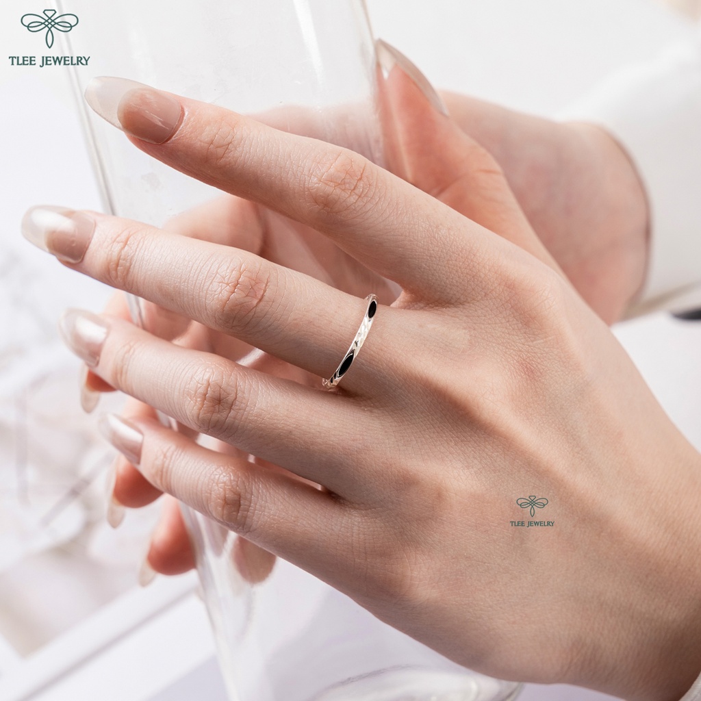 Nhẫn bạc TLEE lông voi nhân tạo cầu may mắn TLEE JEWELRY A0248