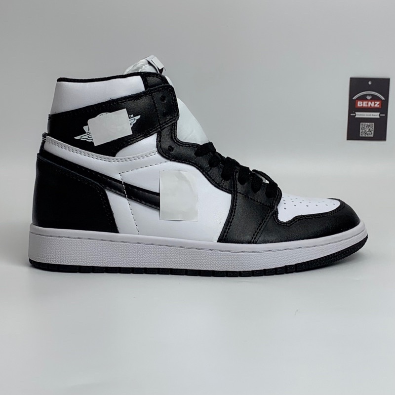 (Hàng S.Cấp tặng ful bok tất vớ) Giày thể thao sneakers Pan.da đen trắng cổ cao êm chân chống trơn trượt B 954