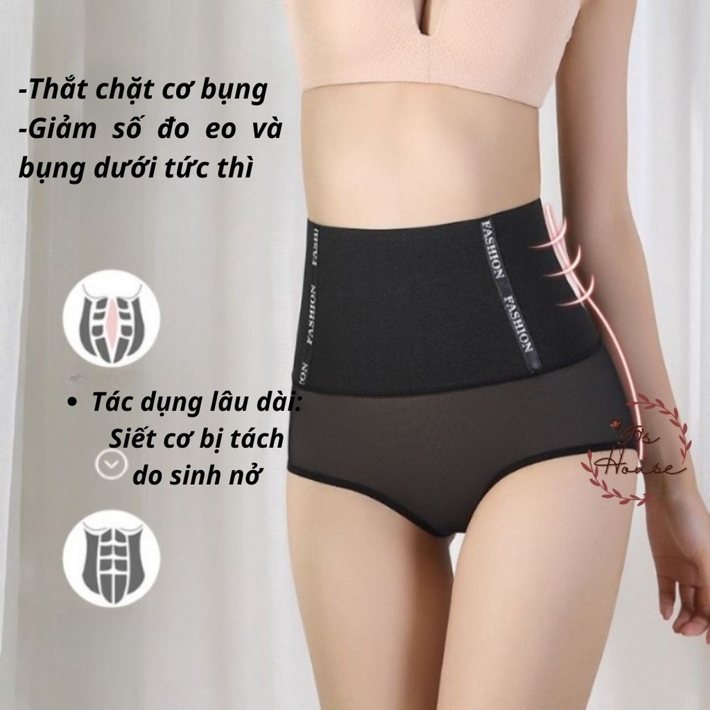 Quần gen nịt bụng cạp cao, Quần định hình eo nâng mông lưới thoáng mát chống cuộn QG03 [95's House]