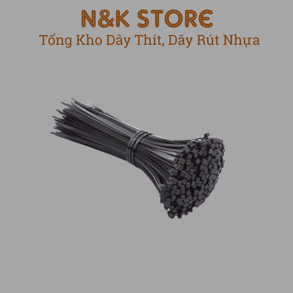 Bịch 400c dây thít nhựa 4x150mm, dây rút dài 15cm, lạt nhựa buộc bền chặt