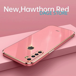 Ốp Điện Thoại Mềm Viền Thẳng Màu Trơn 6D Cho Realme 5 5i 5s 6i