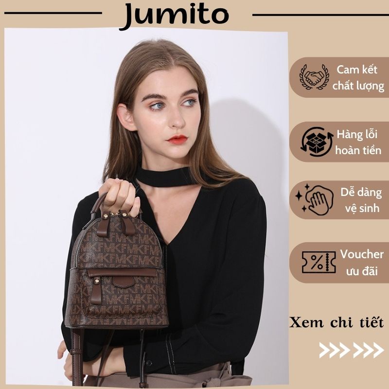 Balo mini nữ MKF chất liệu da PU thời trang cao cấp đi chơi du lịch siêu xinh JUMITO T2.037.NA