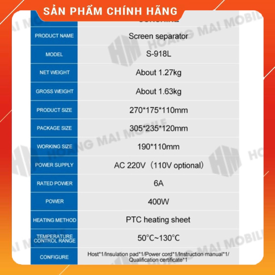 Máy cắt kính SUNSHINE S-918L 7 inch 400W, cao su xanh tăng bám hút