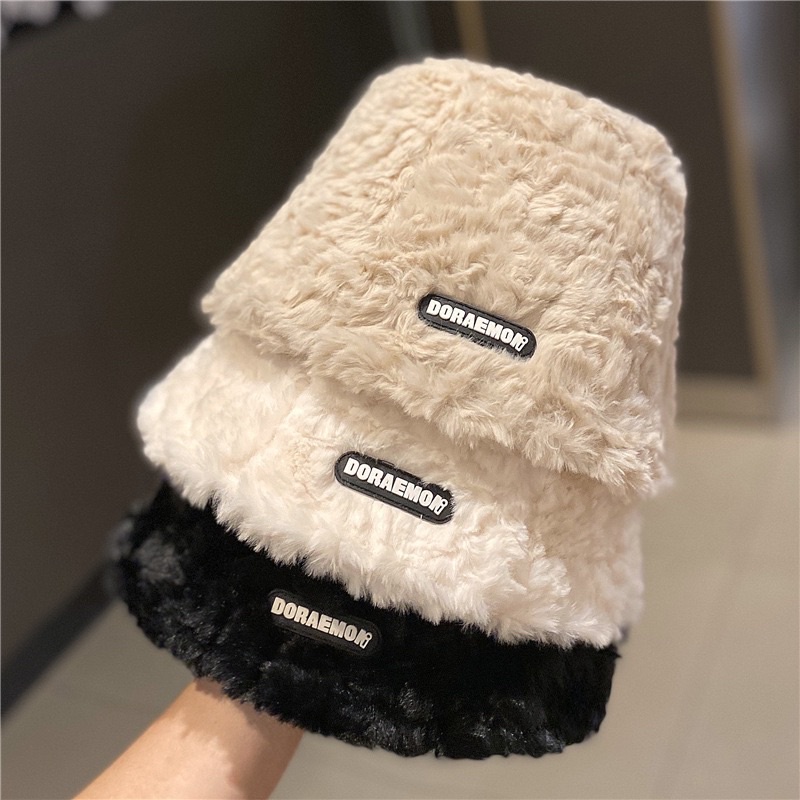 MŨ BUCKET LÔNG XỊN DORAMON UNISEX NAM NỮ