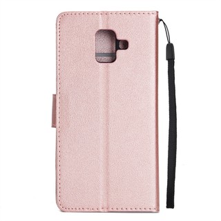 Dành Cho Samsung Galaxy J4 J6 Pro On6 On5 On7 Plus 2018 J4 + J6 + J3 J5 J7 Prime J250 J610 J400 J415 Ốp Lưng Da Mềm Khe Cắm Thẻ Chống Sốc Ví Flip Cover