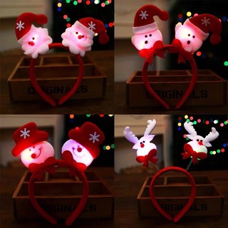 Bờm Noel phát sáng - băng đô cài tóc giáng sinh, đồ chơi nô en, sừng tuần Lộc, người tuyết HOTTREND - phụ kiện nữ