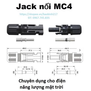 Cút nối mc4 chuyên dùng cho pin mặt trời