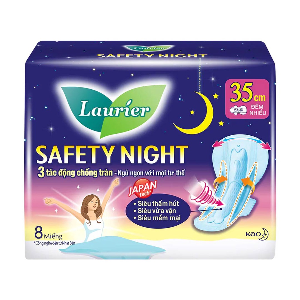 Sét 2 băng vệ sinh Laurier ban đêm 10pc*2 (30cm) nội địa Nhật