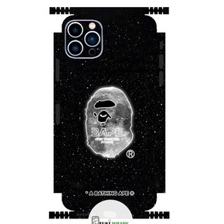 Tấm dán Skin Mặt Sau Bape FULL VIỀN Dành Cho 14prm , 13prm , 12prm , 11prm , x , xsm , ip11 , ip12 , ip13 - FukiShop