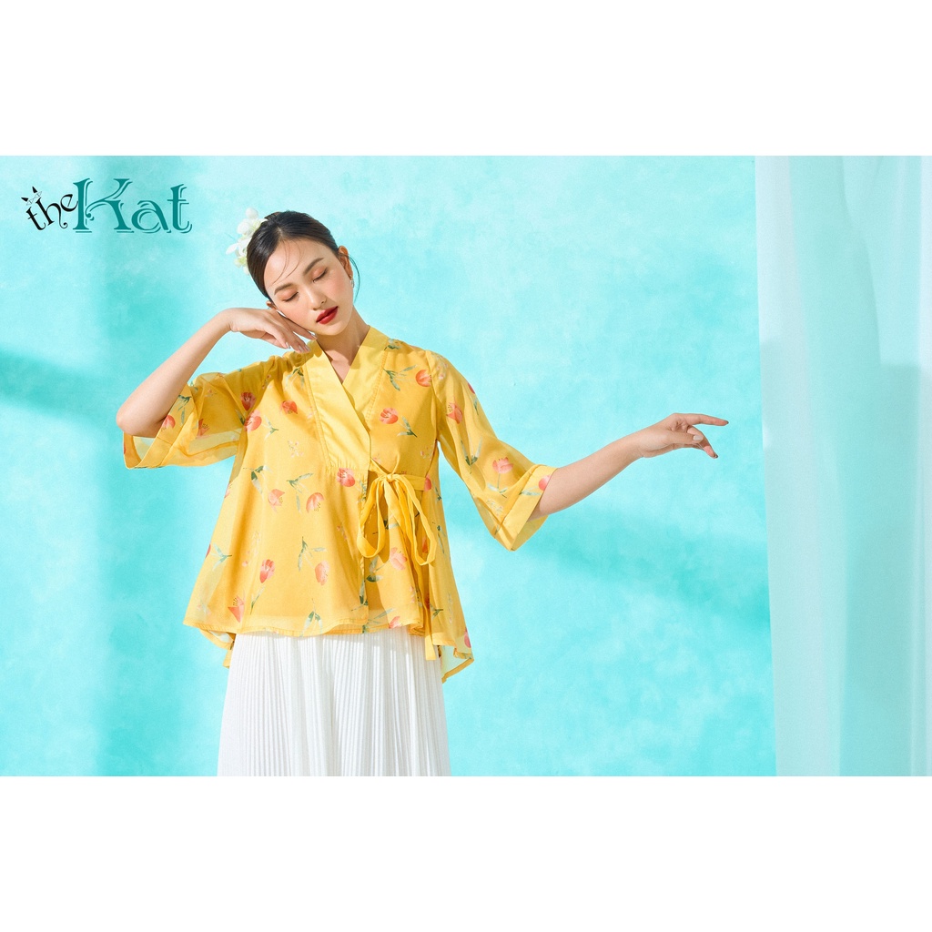 Áo Hanbok Hoa The Kat House, BST Tết, vải tơ Hàn mịn mát, không nhăn, nhiều size