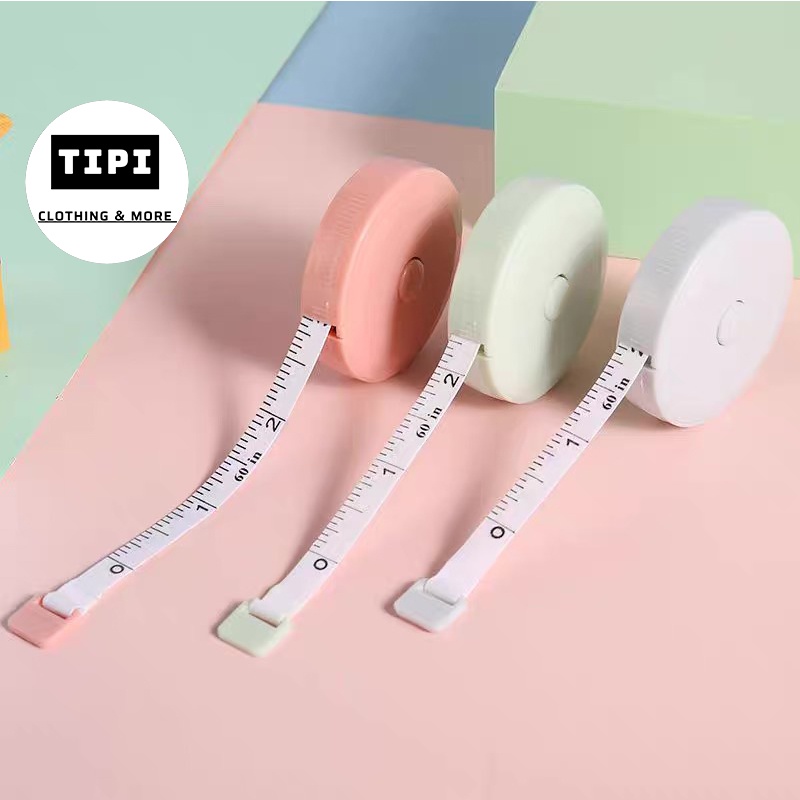 Combo 3 thước dây cuộn mini tự rút tiện ích 150cm H2
