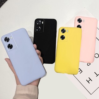 Ốp Điện Thoại Silicon Mềm Màu Kẹo Cho OPPO A57 4G 2022 CPH2387 OPPOA57 A57e A57s A77 4G CPH2385