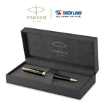 Bút bi, bút ký cao cấp mạ vàng Parker Sonnet, màu thân đen bóng, chất liệu kim loại, có khắc tên làm quà tặng — ảnh 1