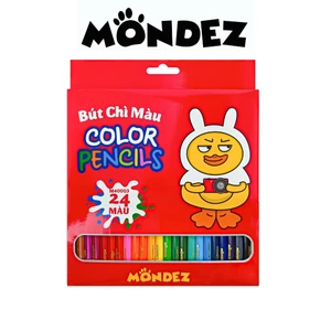 Bút Chì Màu 12/18/24 Màu MONDEZ Màu Sắc Chuẩn, Tươi Sáng Dùng Cho Bé Tô Màu M40001/0002/0003