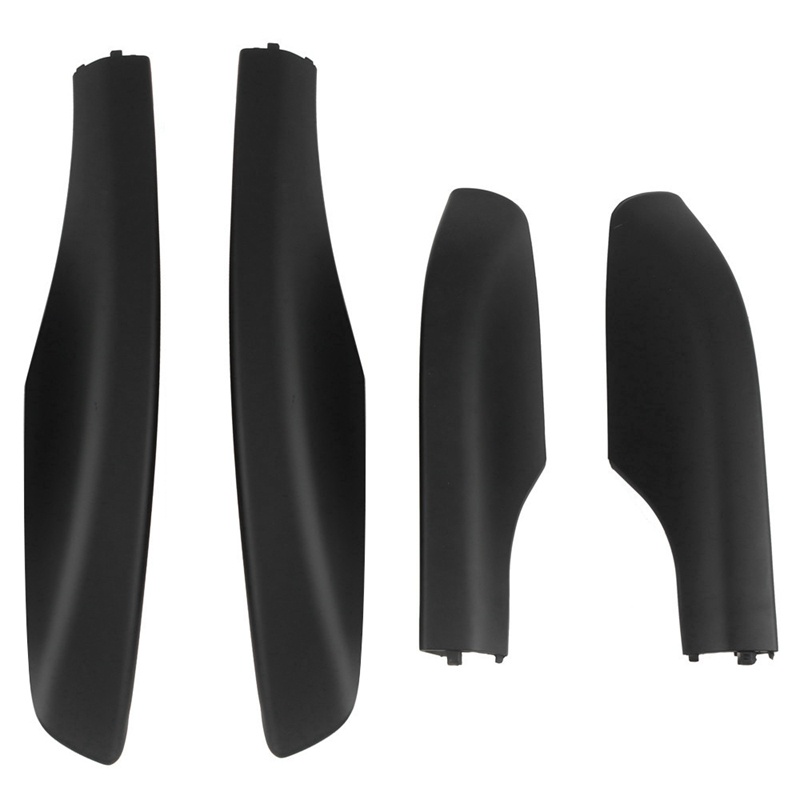 Set 4 Vỏ Bọc Bảo Vệ Giá Đỡ Hành Lý Gắn Nóc Xe Hơi Toyota Fortuner 2004-2014 Bằng ABS Màu Đen