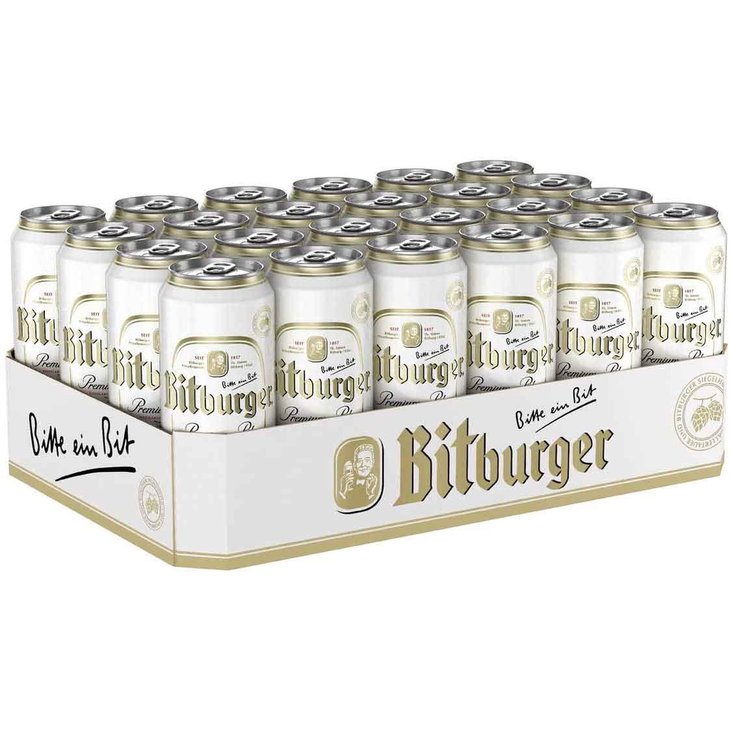 Bia Bitburger Premium Pils - nhập khẩu Đức - 1 thùng 24 lon 500ml ...